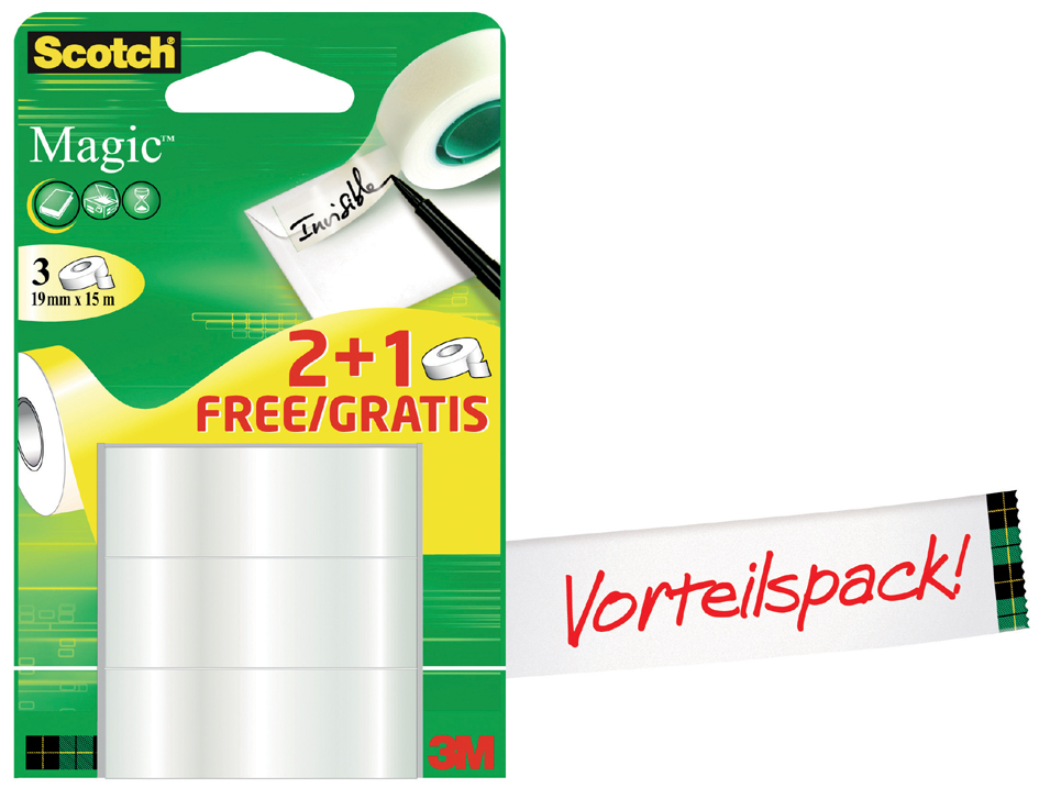 4046719376520 - 3M Klebefilm Magic 810 unsichtbar Vorteilspack