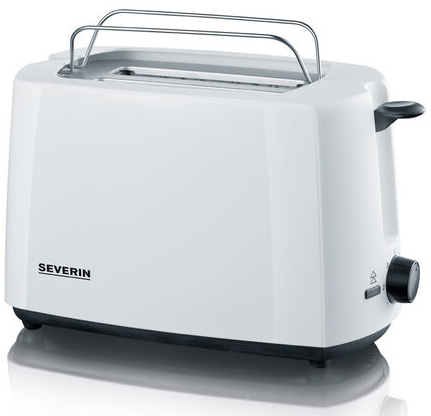 SEVERIN 2-Scheiben Toaster AT 2286, weiß/schwarz