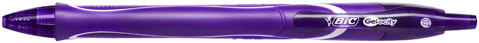 3086123537606 - BIC Gel-ocity Quick Dry Einziehbar Tintenroller Lila 03 mm Mittel Kugel Nachfüllbar 12 Stück