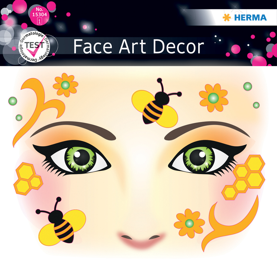 HERMA Face Art Sticker Gesichter , Honey Bee,