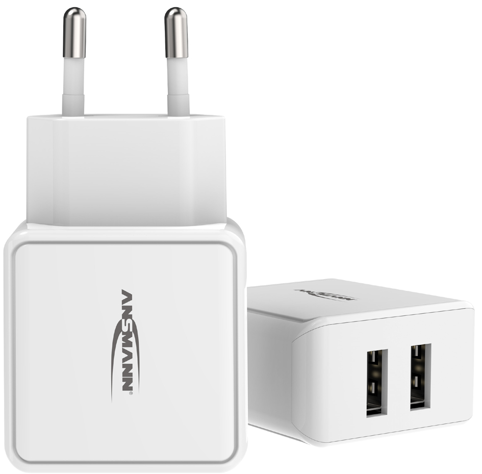 ANSMANN USB-Ladegerät Home Charger HC212, 2x USB-Kupplung