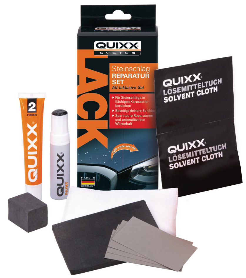 QUIXX Lack-Steinschlag Reparatur-Set, schwarz