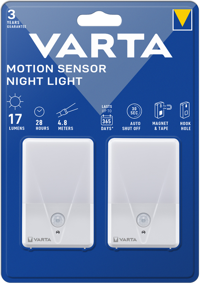 VARTA LED-Bewegungslicht , Motion Sensor Night Light, , 2er