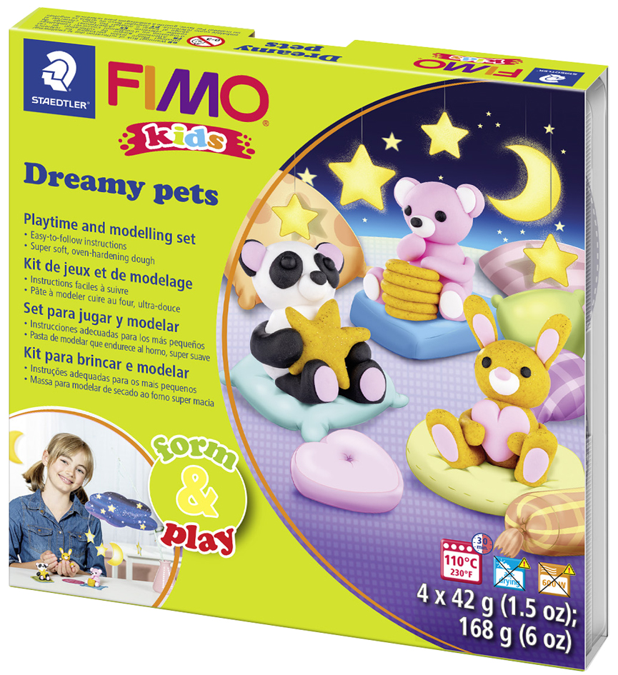 FIMO kids Modellier-Set Form & Play , Dreamy pets,