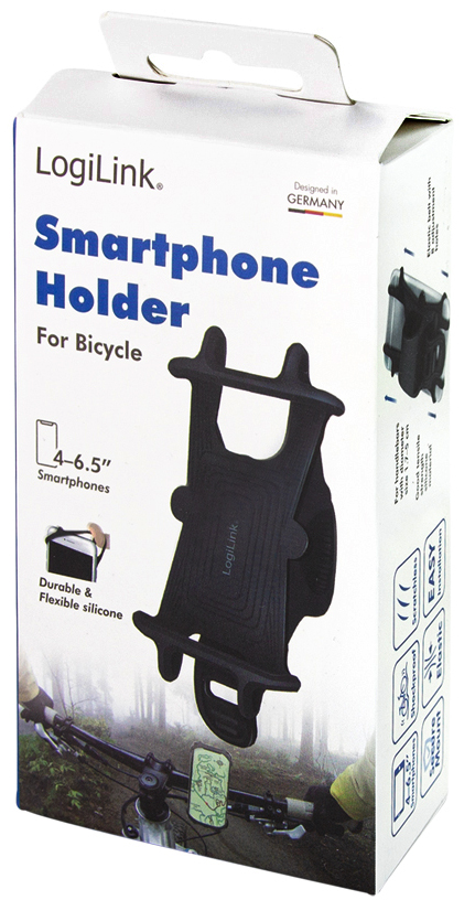 LogiLink Universal-Fahrrad-Smartphonehalterung, schwarz