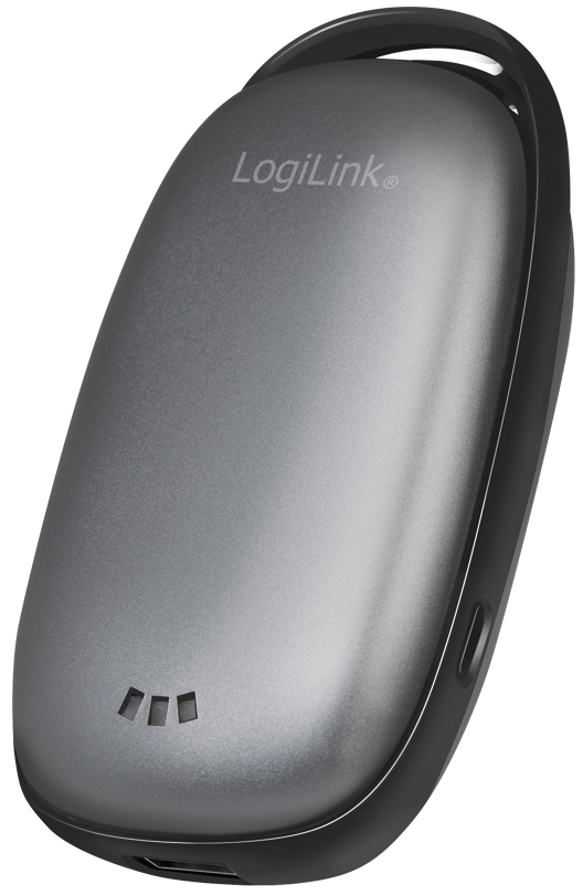 4052792063547 - LogiLink Power bank 4000 mAh 1x USB-A hand warmer metal grey Powerbank (Akku) - Grau - 4000 mAh