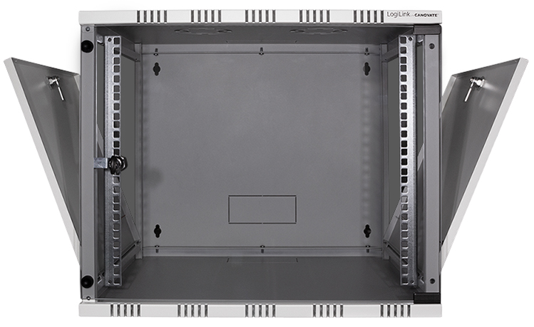 8698800003851 - LOGILINK W15B54G - 19 Wandgehäuse 15 HE Tiefe 550 mm grau