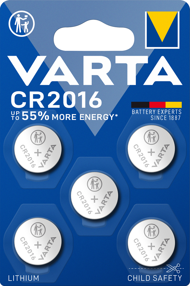 VARTA Lithium Knopfzelle , Electronics, , CR2016, 5er Pack