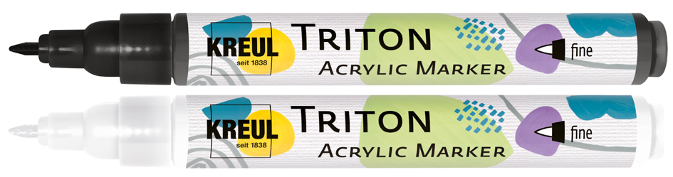 4000798125424 - Triton Acrylic Marker fine schwarz Acrylic Marker - Kreul