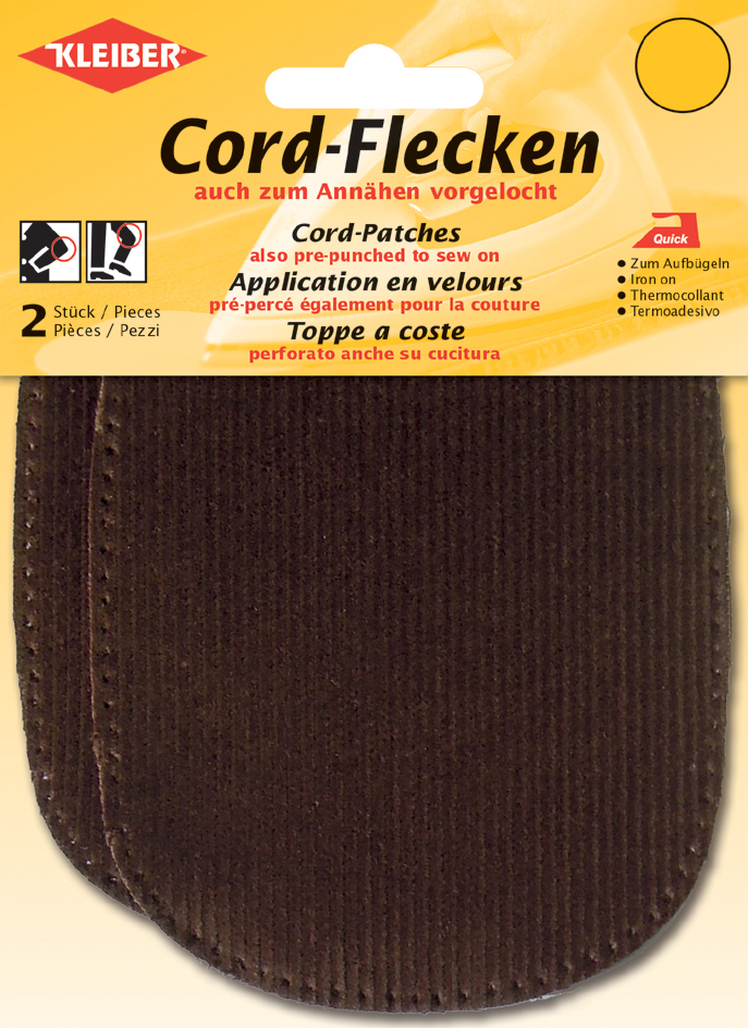 4009691390038 - KLEIBER Cord-Flecken 135 x 100 mm braun