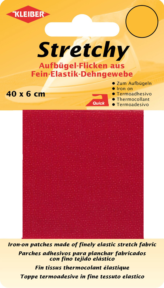 4009691300105 - KLEIBER Stretchy-Bügel-Flicken 400 x 60 mm rot