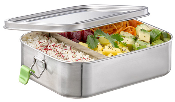 APS Lunchbox , XL, , aus mattiertem Edelstahl, 1,4 Liter