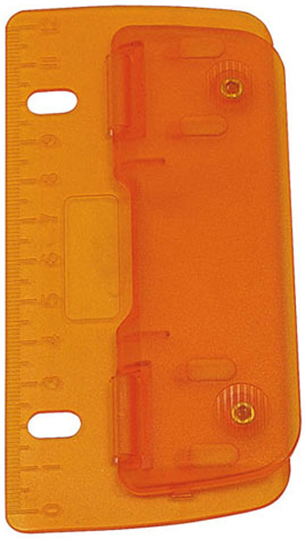 WEDO Taschenlocher, Stanzleistung: 3 Blatt, ICE orange