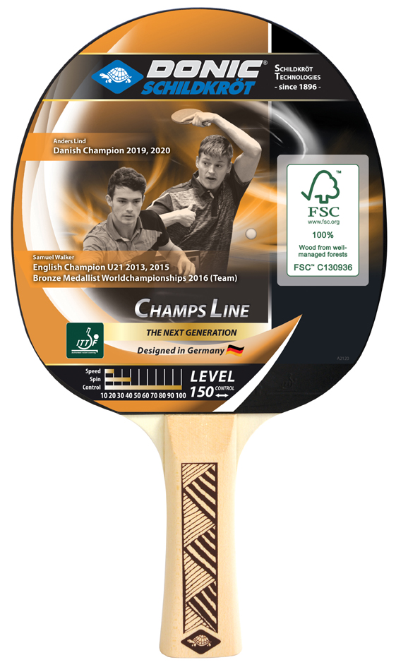 4000885051162 - DONIC SCHILDKRÖT Tischtennisschläger Champs Line 150 FSC