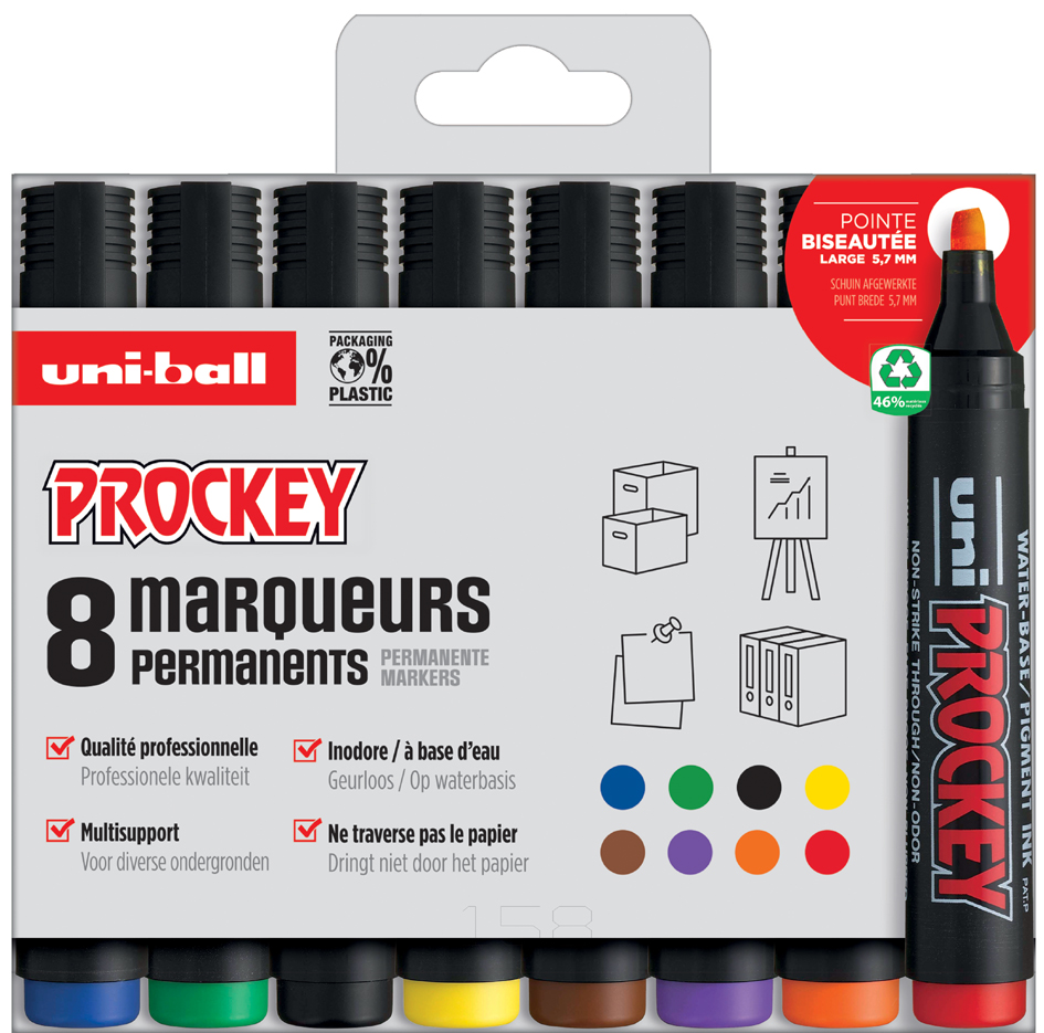 3296280046747 - Permanent-Marker PROCKEY PM126 8 PF 8er-Etui