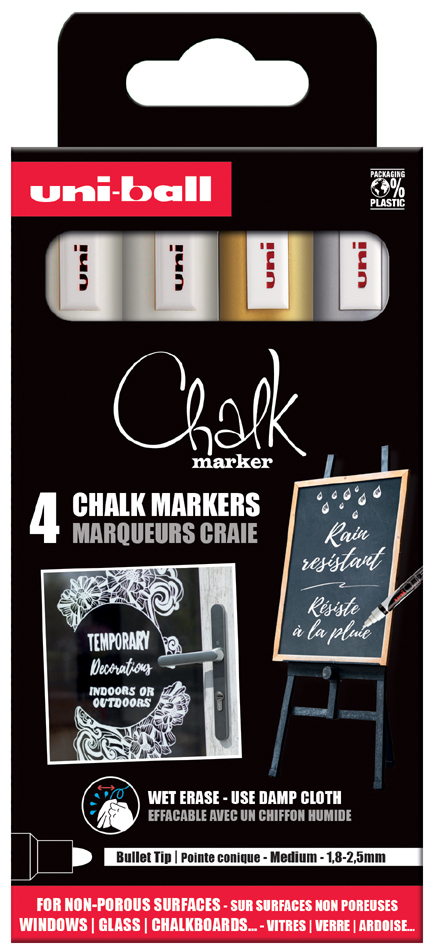 3296280046808 - Kreidemarker Chalk marker PWE5M 4 PF 4er Etui