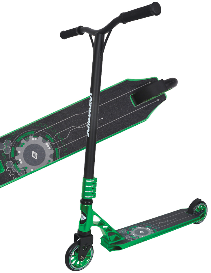 SCHILDKRÖT Tretroller Stunt Scooter Flipwhip Hydro Green