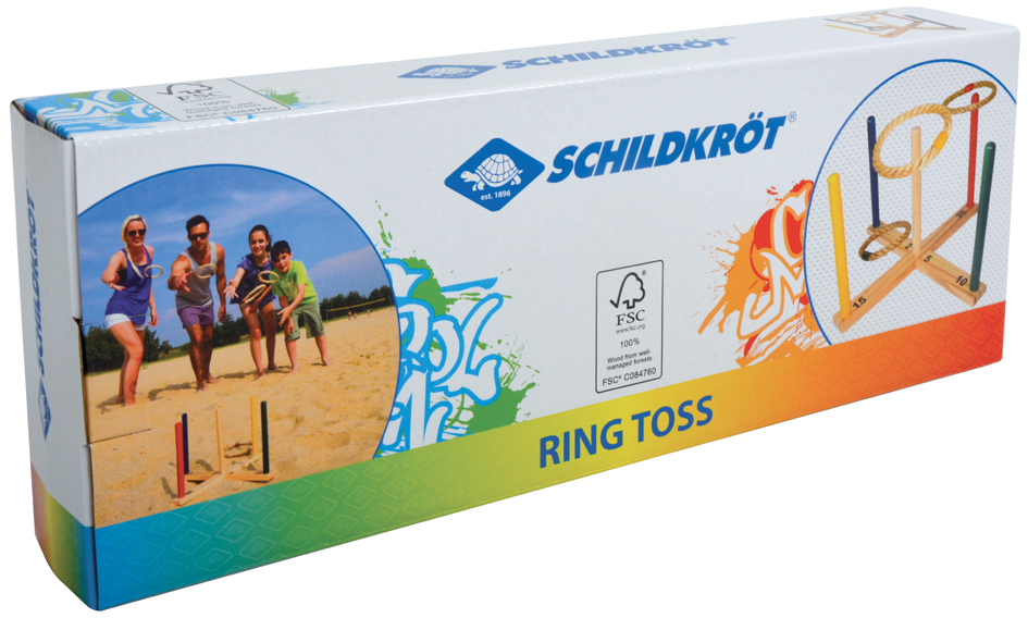 SCHILDKRÖT Ringwurfspiel , Ring Toss, , aus Holz