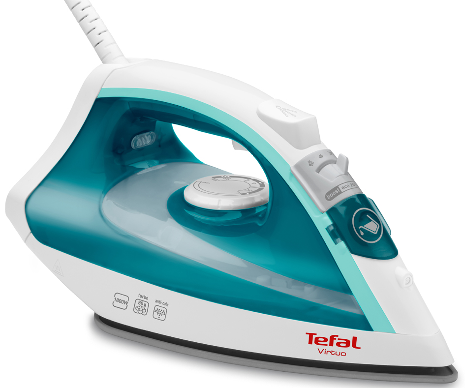 Tefal Dampfbügeleisen Virtuo FV1710, weiß/türkis