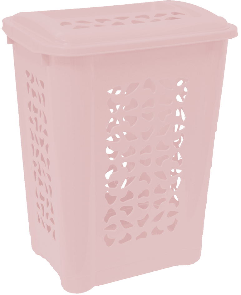 keeeper Wäschebox , per, , mit Deckel, 60 Liter, nordic-pink