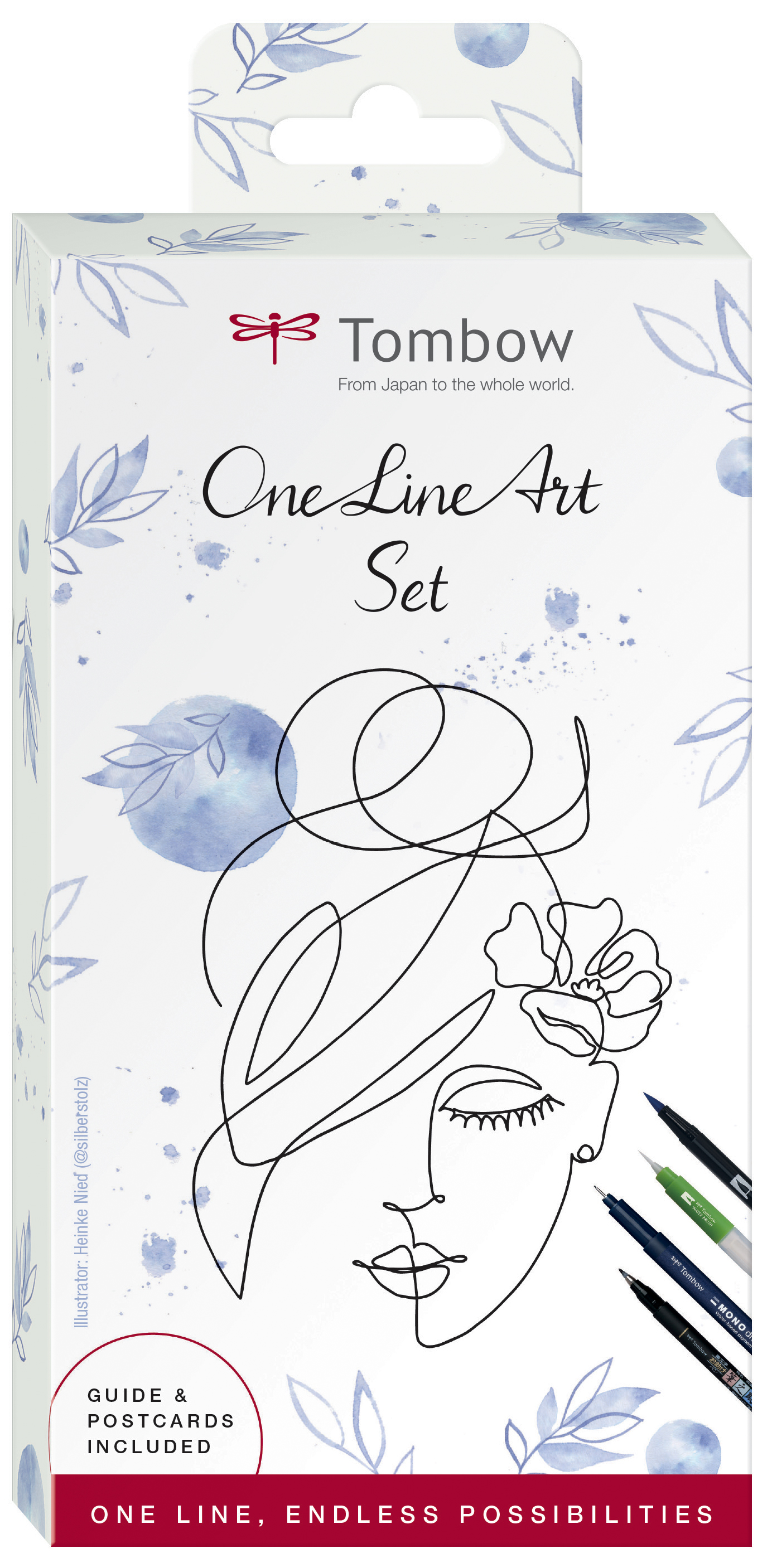 Tombow One Line Art Set, 9-teilig