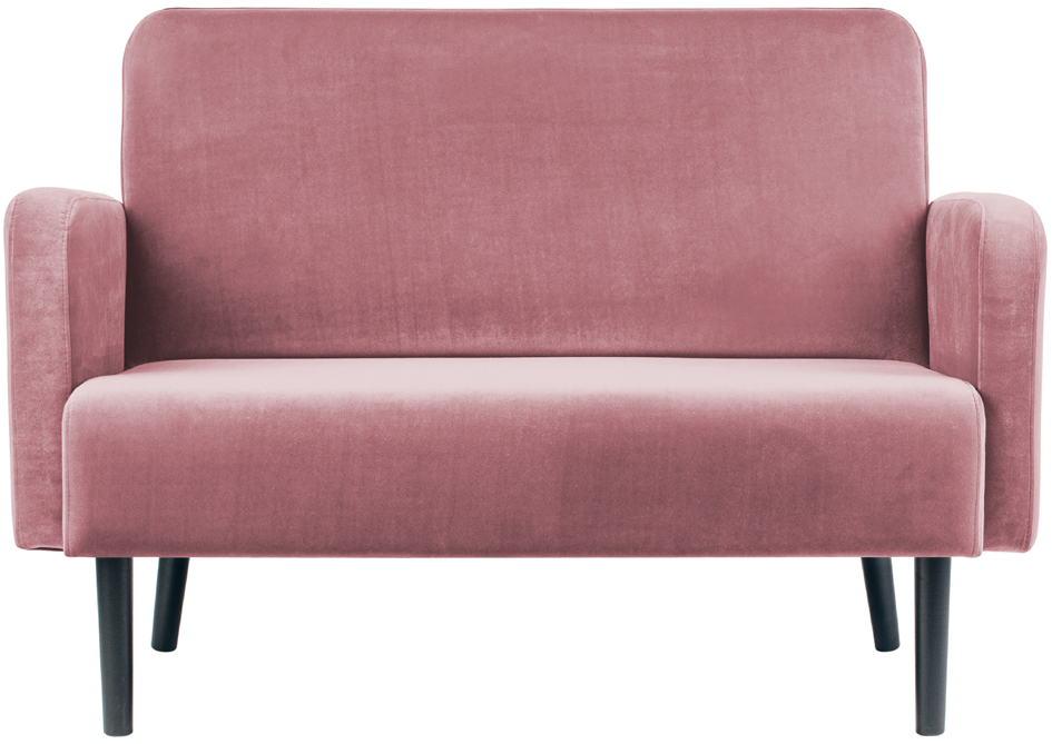 PAPERFLOW 2-Sitzer Sofa LISBOA, Samtbezug, pink