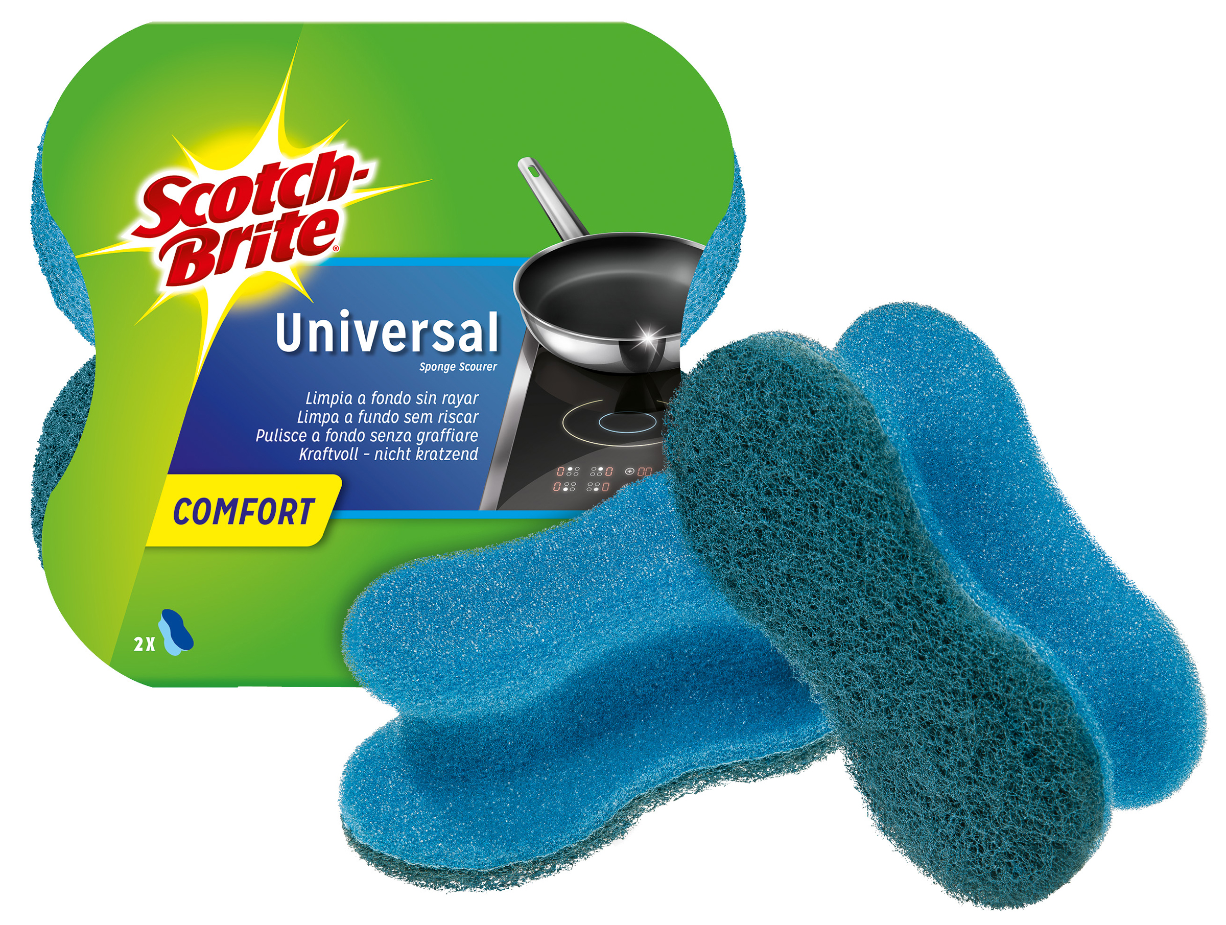 8410001111865 - Scotch-Brite Universalschwamm Comfort Farbe blau