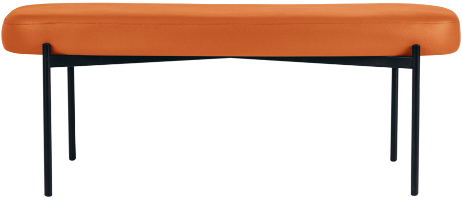 PAPERFLOW Sitzbank GAIA, Größe L, Kunstlederbezug, orange