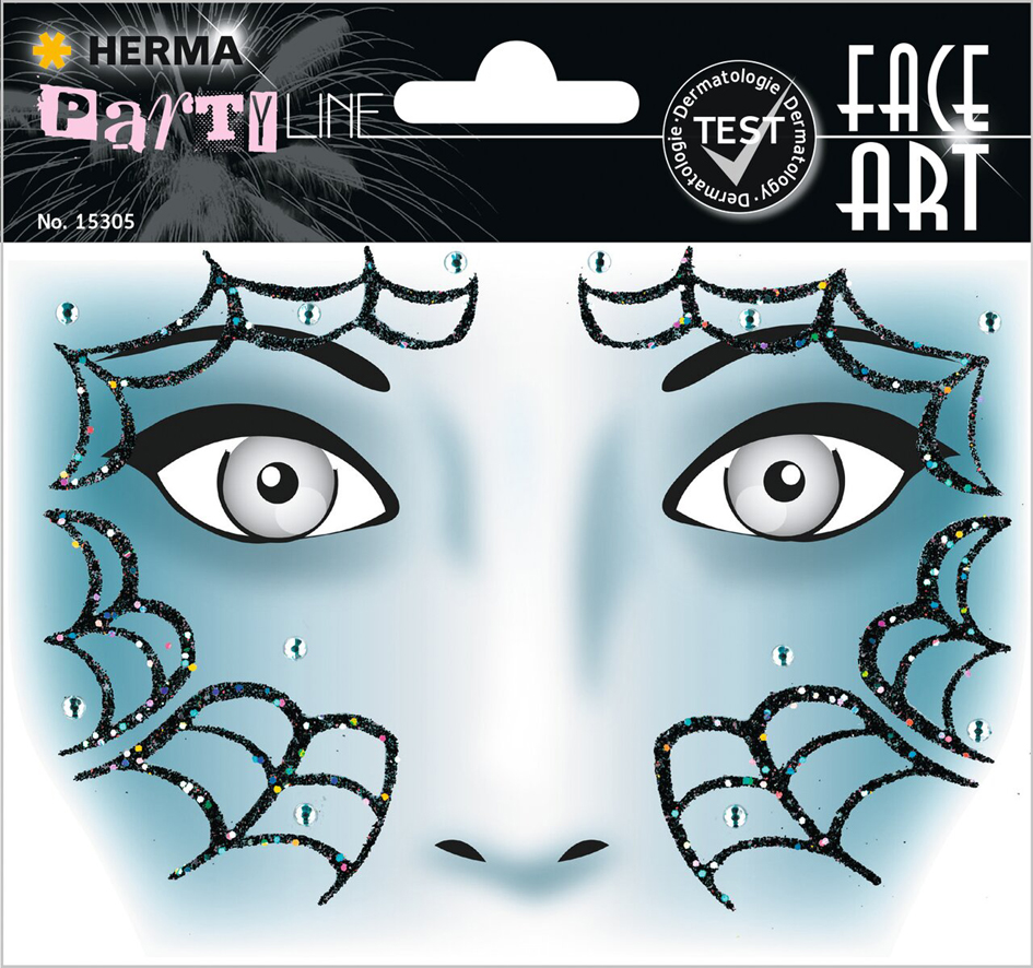 HERMA Face Art Sticker Gesichter , Spider,