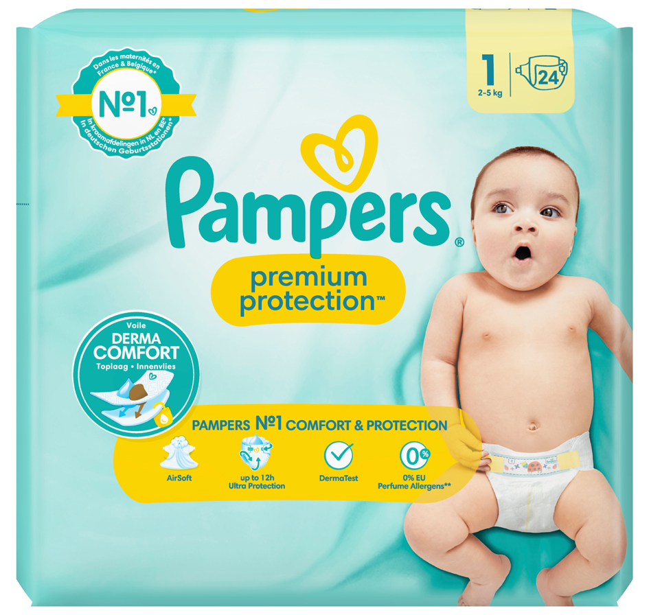 Pampers Windeln Premium Protection New Baby, Größe 1 Newborn