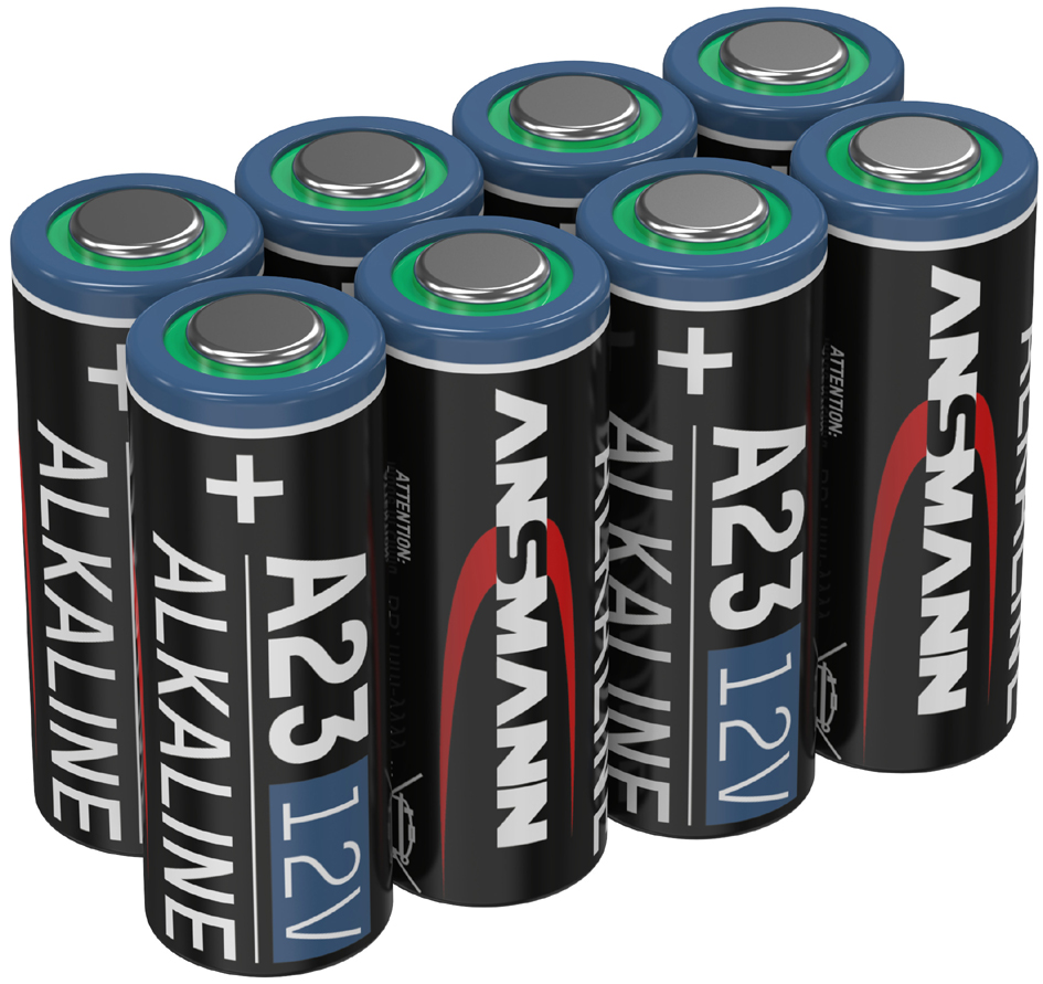 ANSMANN Alkaline Batterie A23/LR23, 12 Volt, 8er Pack