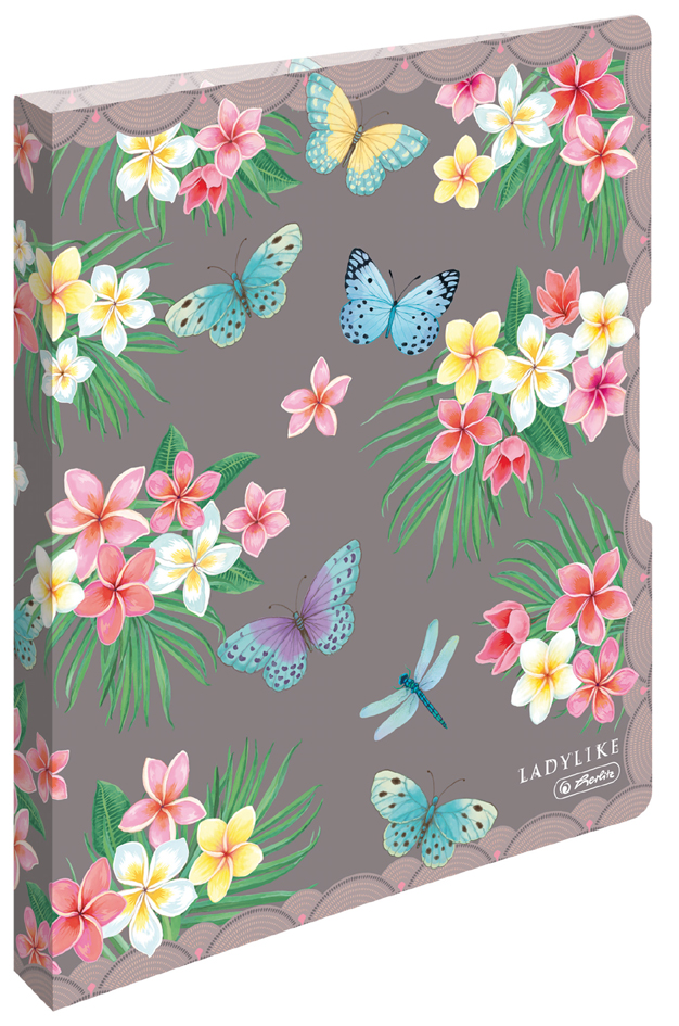 herlitz Ringbuch easy orga to go Ladylike , Butterflies, , A4
