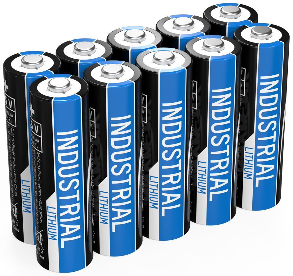 ANSMANN Lithium Batterie , Industrial,  Mignon AA, 10er Pack