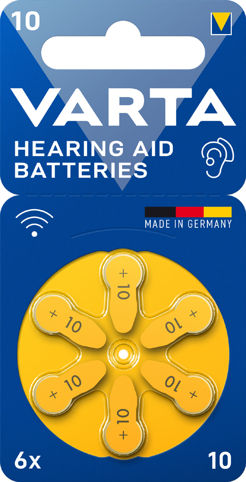 VARTA Hörgeräte Knopfzelle , Hearing Aid Batteries,  10
