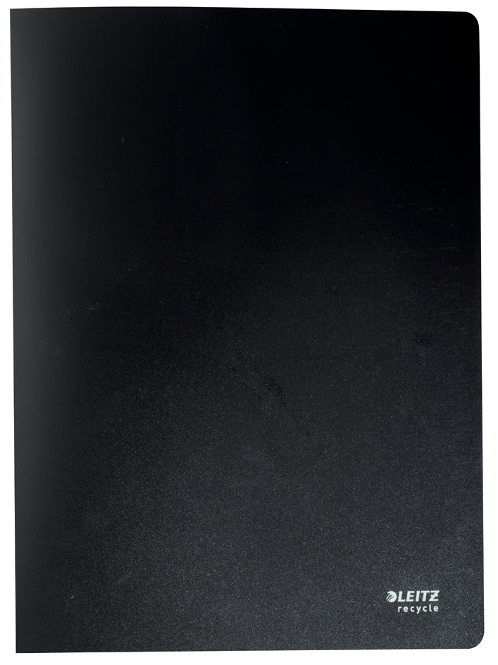 LEITZ Sichtbuch Recycle, A4, PP, mit 20 Hüllen, schwarz