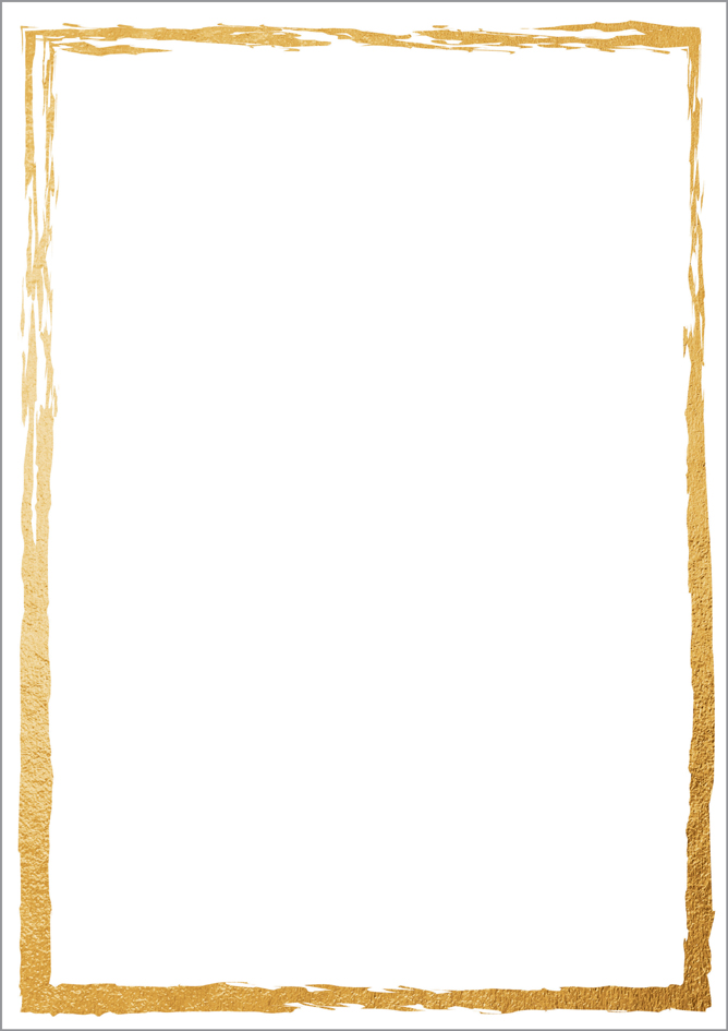sigel Design-Papier , Golden frame, , DIN A4, 200 g/qm