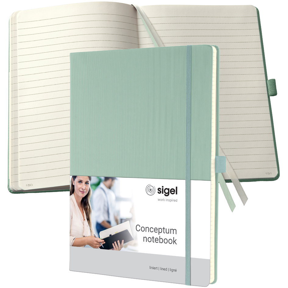 sigel Notizbuch Conceptum, DIN A4, liniert, mint