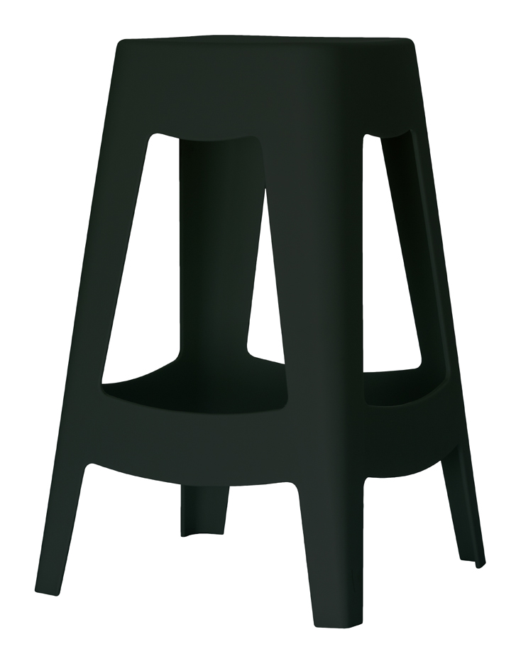 PAPERFLOW Hocker BELLINI, 2er Set, Sitzhöhe: 685 mm, schwarz