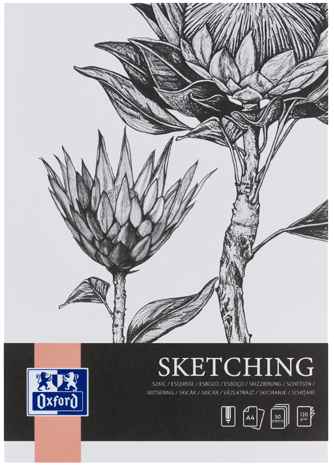 Oxford Art Skizzenblock , Sketching, , DIN A4, 120 g/qm