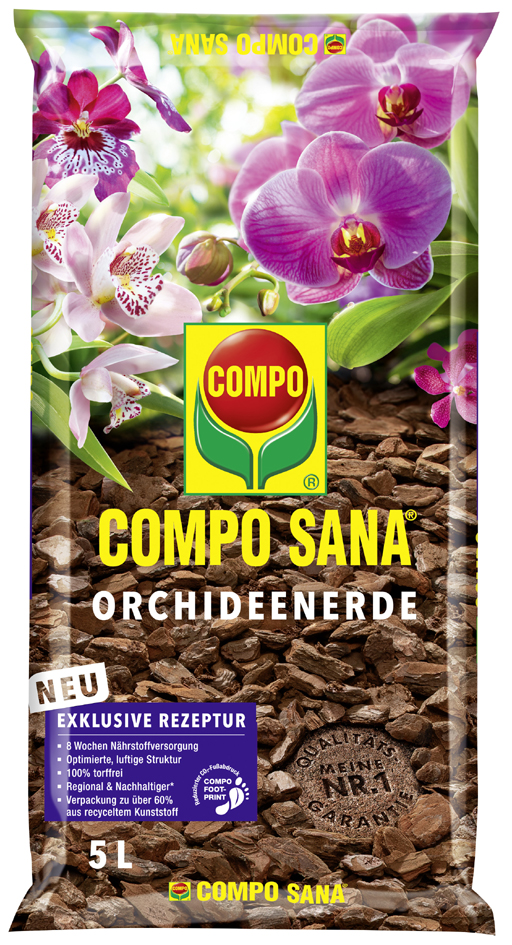 COMPO SANA Orchideenerde, 5 Liter