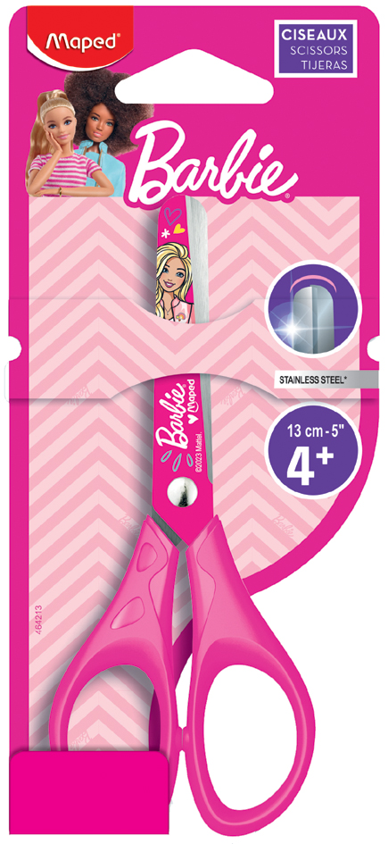 Maped Bastelschere Barbie, rund, 130 mm, pink