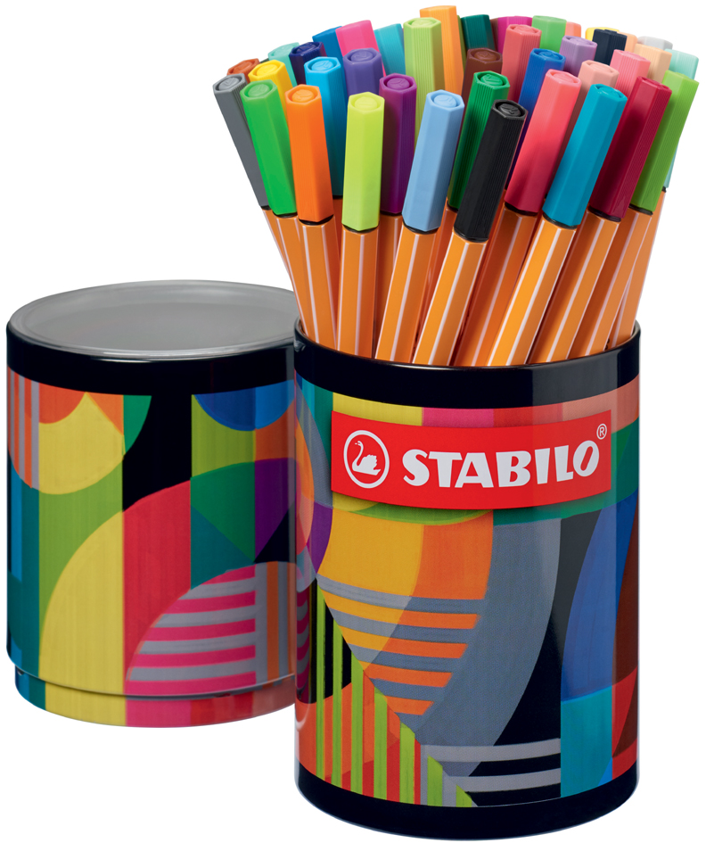 STABILO Fineliner point 88, 45er Metallrunddose ARTY