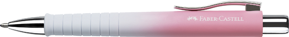 FABER-CASTELL Druckkugelschreiber POLY BALL, weiß / rosa