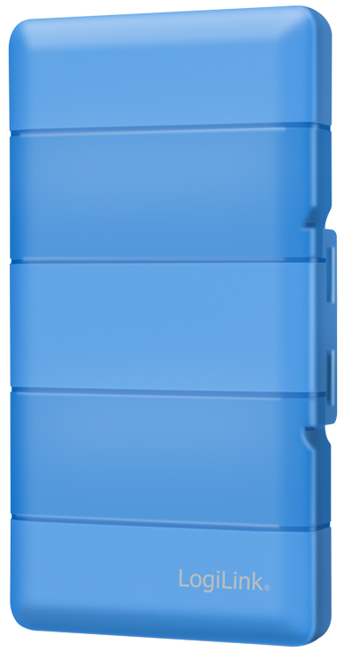 LogiLink Schutzbox für 4x M.2 NGFF/NVMe SSDs, blau