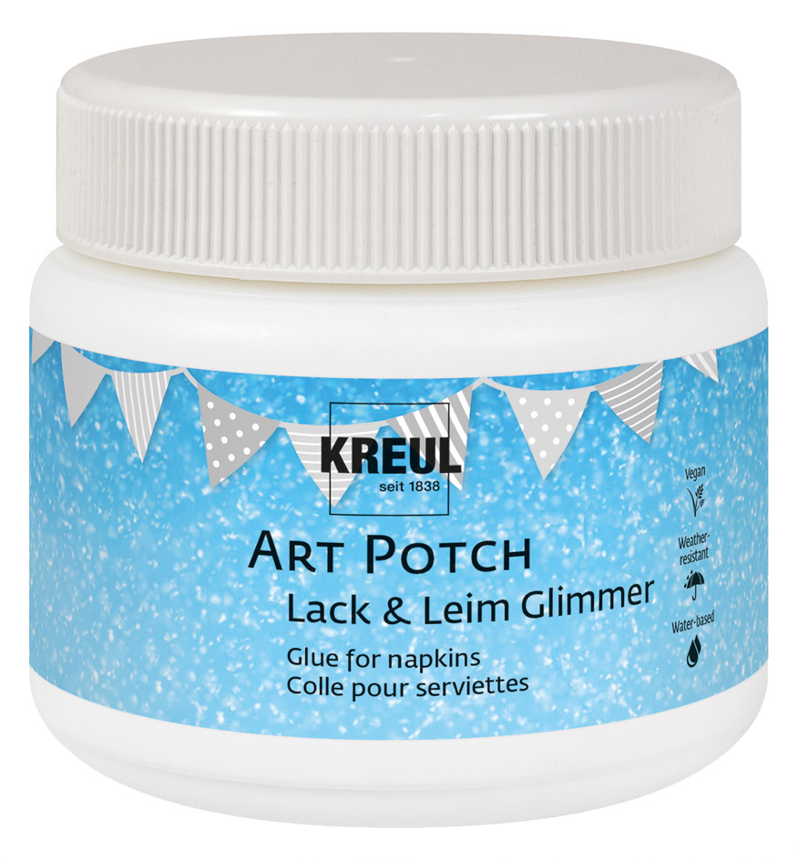 KREUL Servietten-Lack & Leim ART POTCH, glimmer, 150 ml