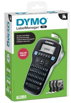 DYMO Hand-Beschriftungsgerät , LabelManager 160,  Value Pack