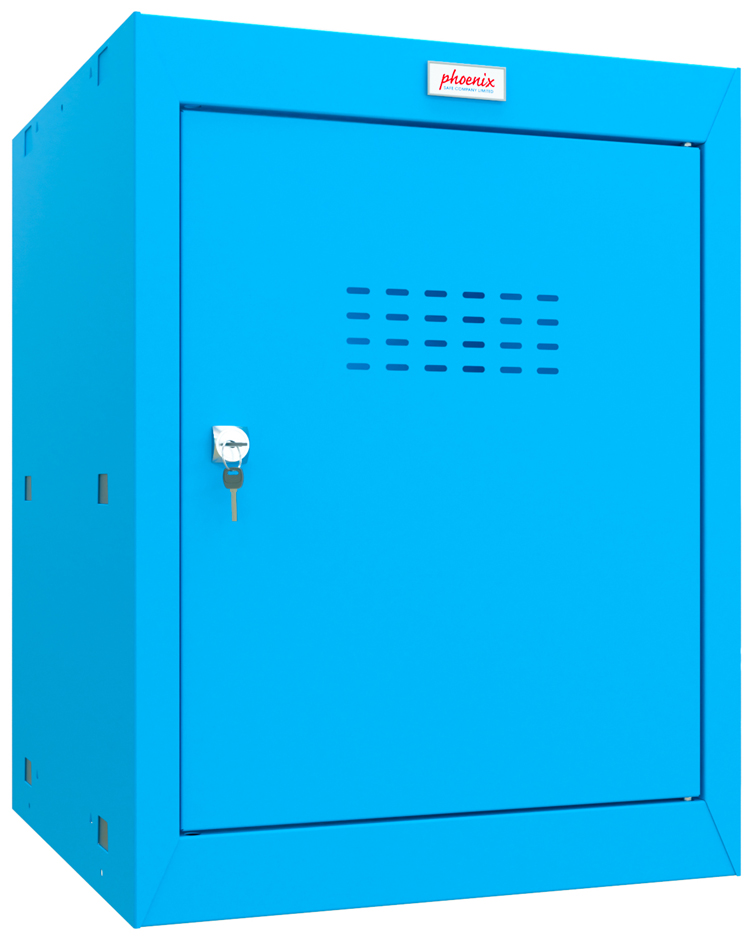 phoenix Würfel-Schließfach CL0544, Schlüsselschloss, blau