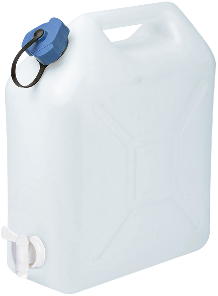 EDA Wasserkanister Extra Stark, weiß, 10 Liter