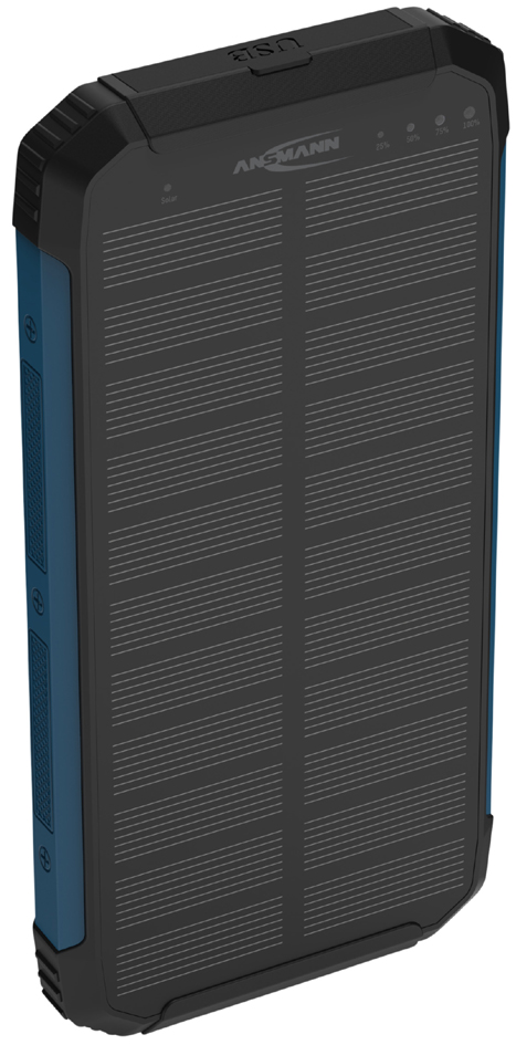 ANSMANN Mobiler Zusatzakku PB212W mit Solar, 10.000 mAh