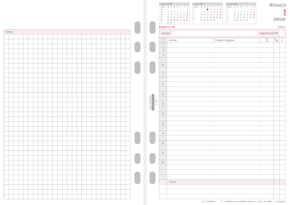 CHRONOPLAN Jahresset 2025, DIN A5